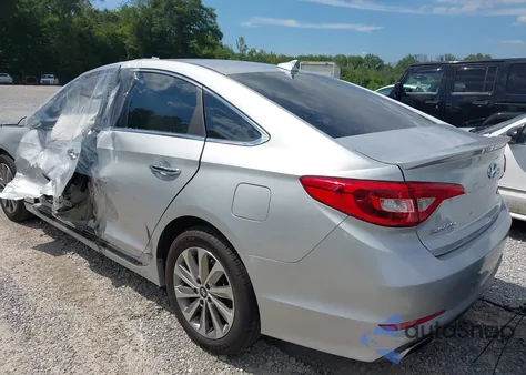 2015 Hyundai Sonata Sport z USA, uszkodzony, nr VIN 5NPE34AF7FH230704
